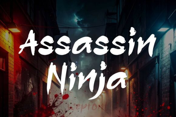 Assasin Ninja: The Bold Brush Font for High-Energy Designs