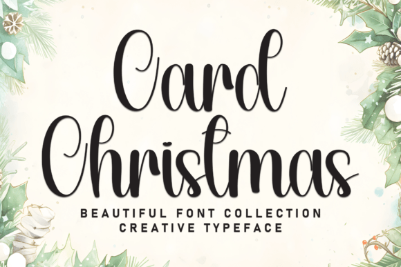 Card Christmas: A Festive Typeface for Timeless Designs
