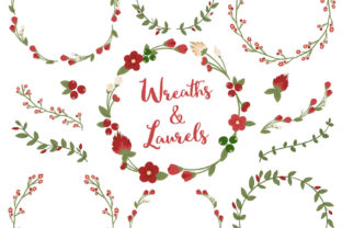 Christmas Floral Laurels & Wreaths