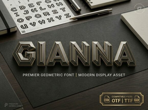 Gianna: A Monumental Font for High-End Visual Impact