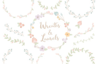 Grandmas Garden Floral Laurels and Wreaths: A Timeless Design Resource for Creative Professionals