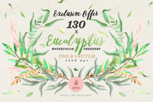 Greenery Watercolor Eucalyptus 1: A Practical Resource for Botanical-Inspired Design Projects
