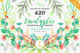 Greenery Watercolor Eucalyptus 3: Creative Design Made Easy