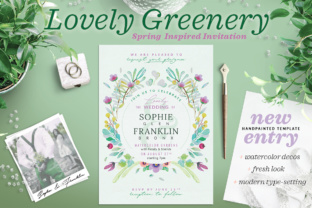 Lovely Greenery Wedding Card II: A Rustic Elegance Meets Modern Design