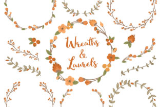 Pumpkin Floral Laurels & Wreaths: A Versatile Design Resource