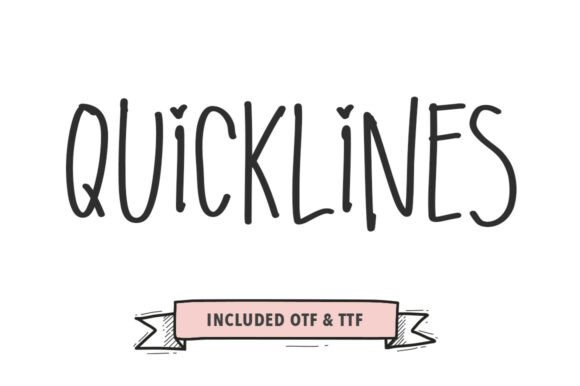Quicklines: A Brushed Font Designed for Bold, Stylish Expression