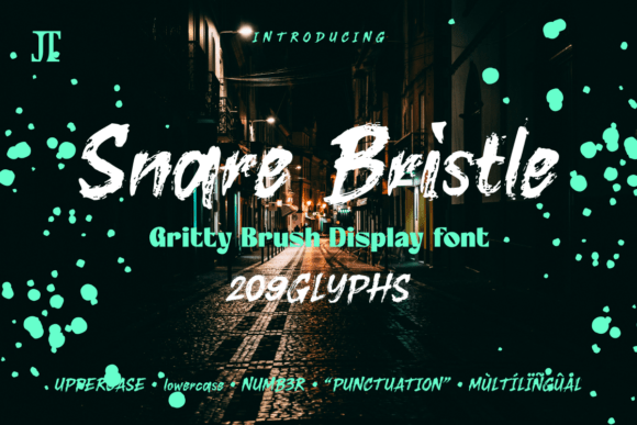 Snare Bristle: Bold Typography with Urban Edge