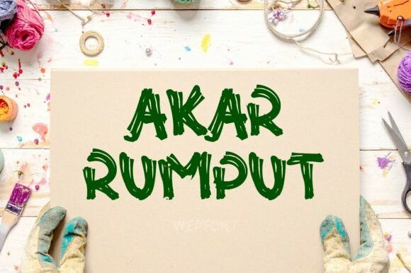Typography with Edge: Exploring Akar Rumput