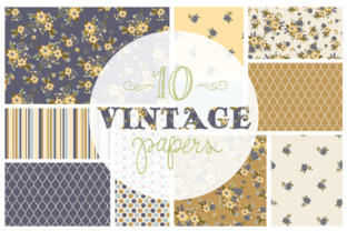 Vintage Floral Digital Papers Pack