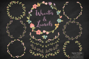 Vintage Floral Laurels and Wreaths: Timeless Elegance for Creative Design Projects