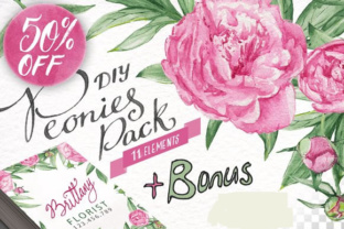Watercolor Peonies DIY Pack: A Creative Resource for Designers and Crafters
