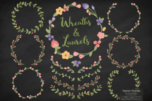 Wildflowers Floral Laurels and Wreaths: A Timeless Design Resource for Creative Professionals